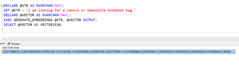 VECTOR SEARCH ON ONPREMISE SQL SERVER – Ömer Çolakoğlu